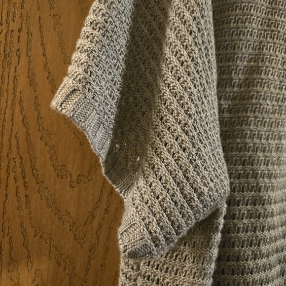 Croft & Barrow Gray Open-Front Cardigan - Picture 3 of 5